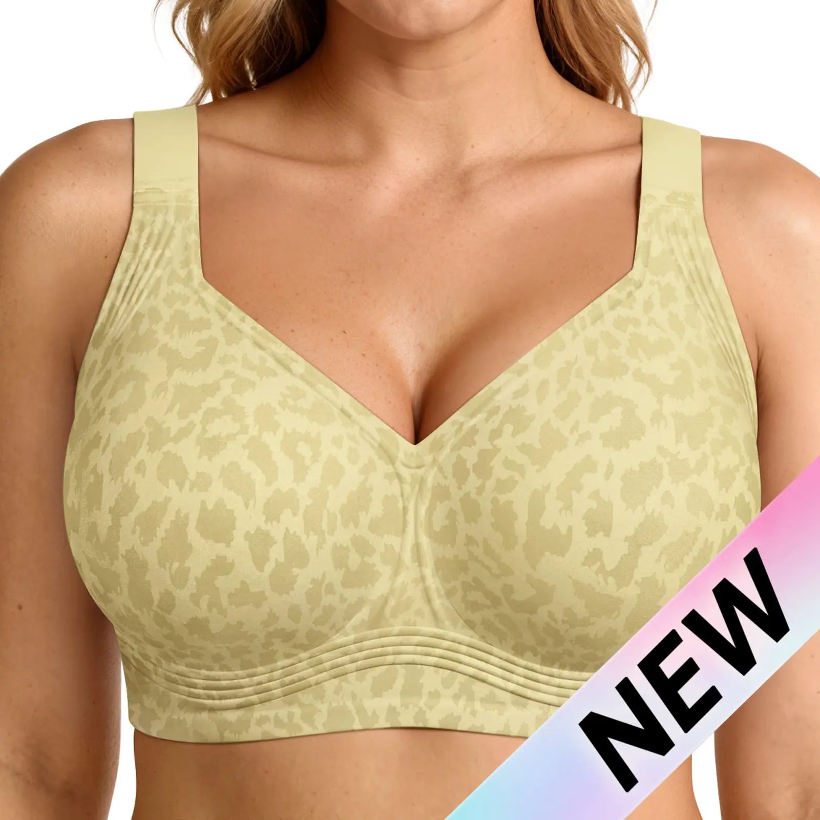 OEAK Jelly Bras Women Seamless Lift Bra Wireless Push up No Underwire Full Coverage plus Bras Comfort Supportive Sports T-Shirt Bra